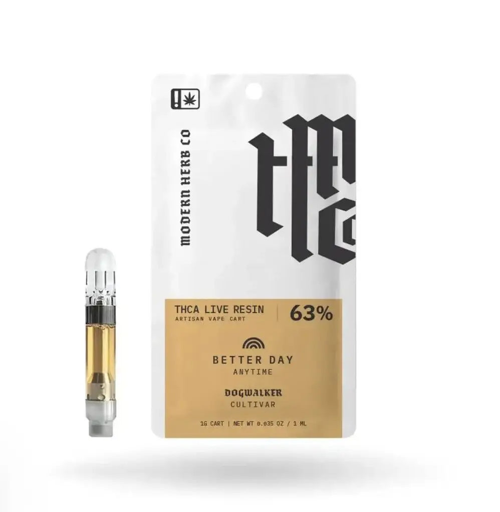 Modern Herb Co 1g Live Resin Vape Cartridge - Dog Walker (Hybrid)