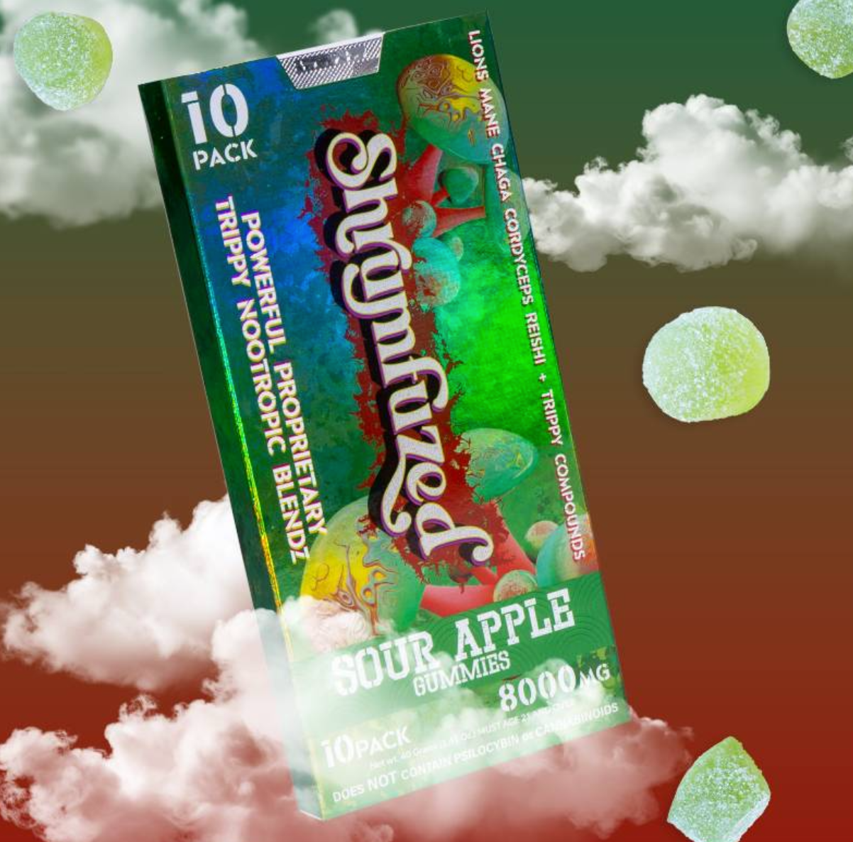 Shrumfuzed 10pk Mushroom Gummies (8000mg)