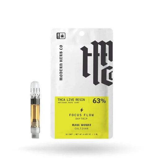 Modern Herb Co 1g Live Resin Vape Cartridge - Maui Wowie (Sativa)