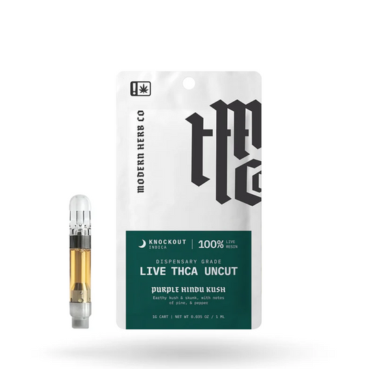 Modern Herb Co 1g Live Resin Vape Cartridge - Purple Hindu Kush