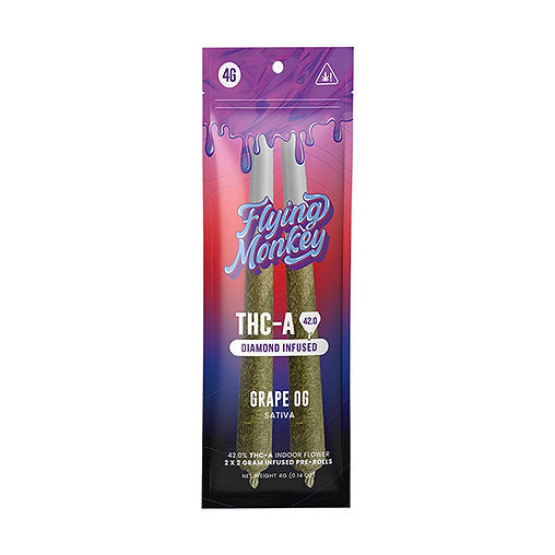 Flying Monkey THCa Diamond-Infused Pre-Rolls | 4g
