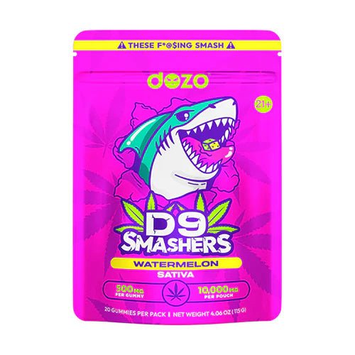 Dozo D9 Smashers gummies | 500MG - The Blind Tiger Wellness & Smoke Essentials | CBD & THC Dispensary