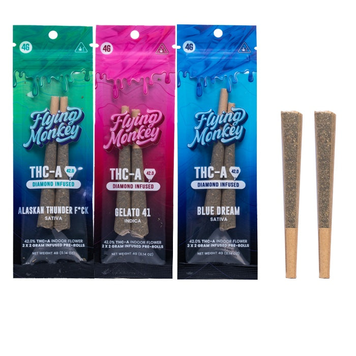 Flying Monkey THCa Diamond-Infused Pre-Rolls | 4g