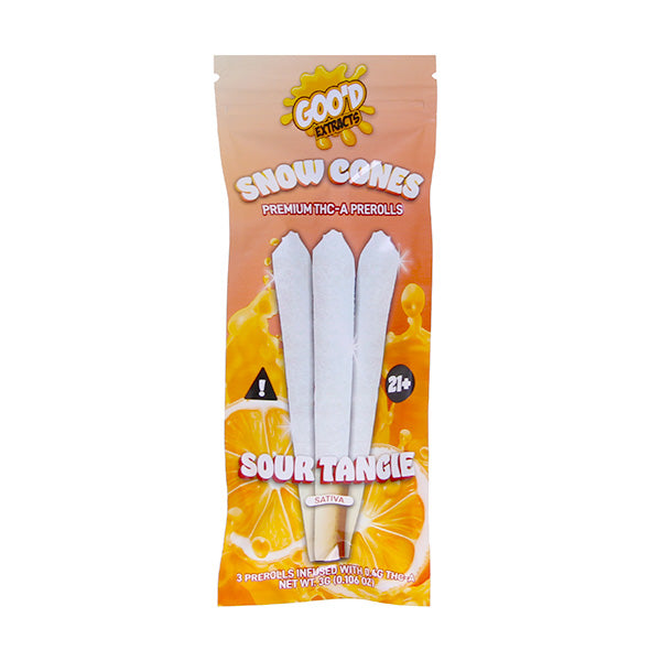 Snow Cones Premium Diamond Infused Prerolls 3pk