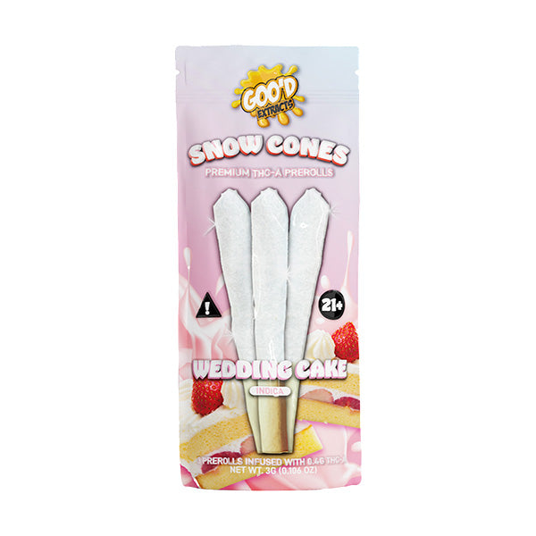 Snow Cones Premium Diamond Infused Prerolls 3pk